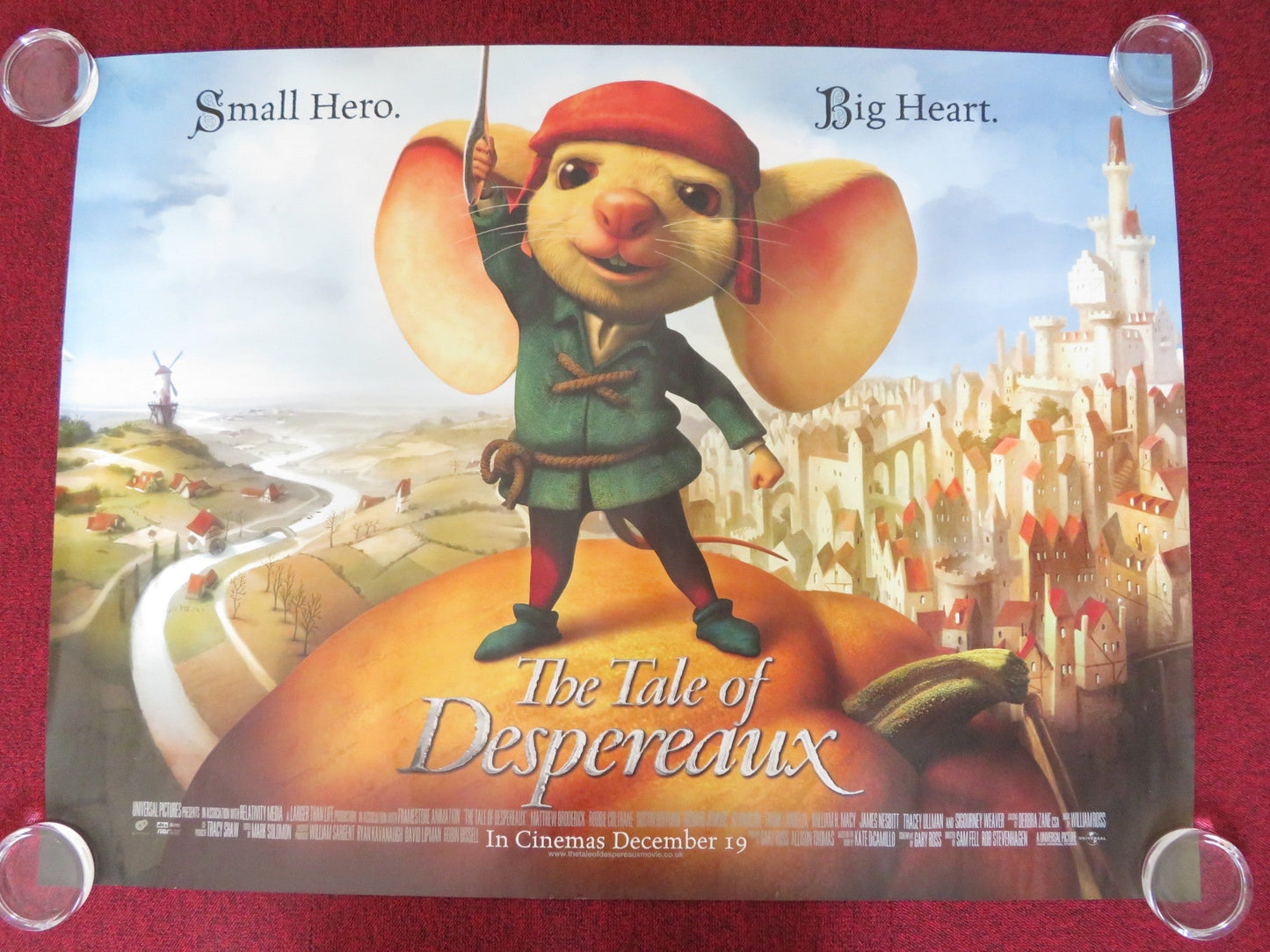 THE TALE OF DESPEREAUX UK QUAD (30"x 40") ROLLED POSTER MATTHEW BRODERICK 2008 Rendezvous Cinema Movie posters
