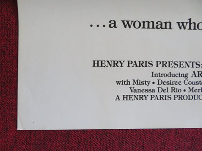 THE TALE OF TIFFANY LUST US TRI FOLDED ONE SHEET ROLLED POSTER D. SAINT 1981 Rendezvous Cinema Movie posters