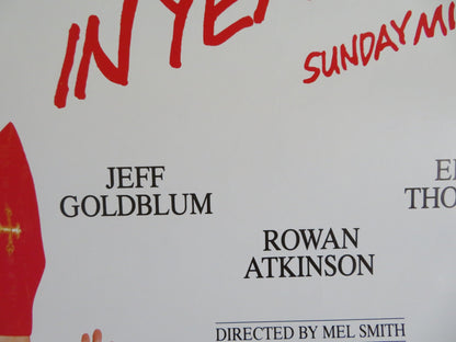 THE TALL GUY VHS VIDEO POSTER ROLLED JEFF GOLDBLUM EMMA THOMPSON 1989 Rendezvous Cinema Movie posters