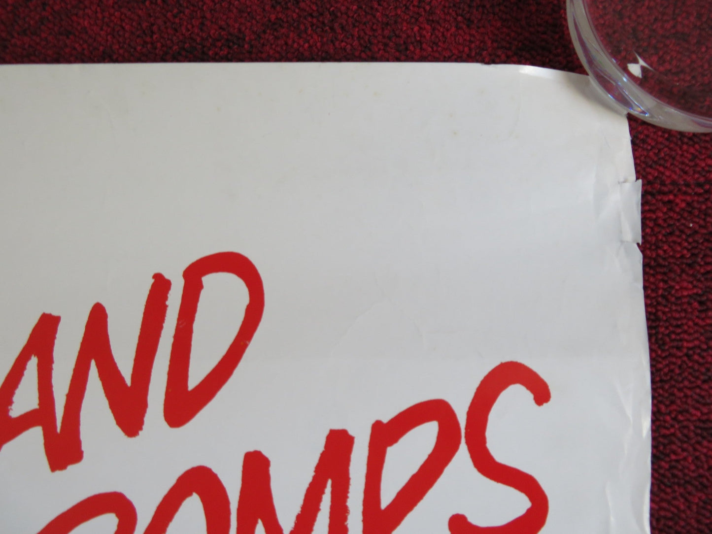 THE TALL GUY VHS VIDEO POSTER ROLLED JEFF GOLDBLUM EMMA THOMPSON 1989 Rendezvous Cinema Movie posters