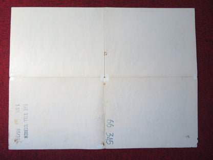 THE TALL WOMEN FOLDED US ONE SHEET POSTER ANNE BAXTER MARIA PERSCHY 1966 Rendezvous Cinema Movie posters