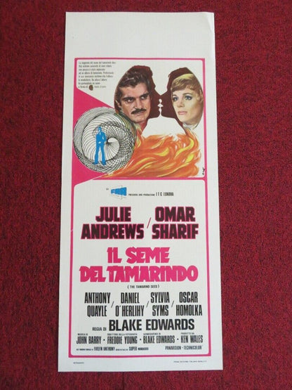 THE TAMARIND SEED ITALIAN LOCANDINA (27.5"x12") POSTER JULIE ANDREWS 1974 Movie posters