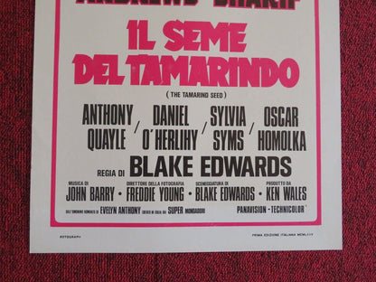THE TAMARIND SEED ITALIAN LOCANDINA (27.5"x12") POSTER JULIE ANDREWS 1974 Movie posters