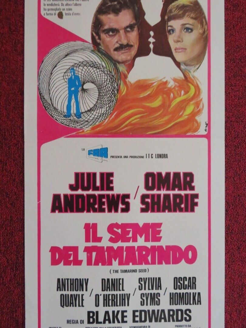 THE TAMARIND SEED ITALIAN LOCANDINA (27.5"x12") POSTER JULIE ANDREWS 1974 Movie posters