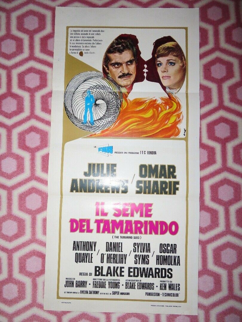 THE TAMARIND SEED LOCANDINA (25.5" x 12.5")POSTER BLAKE EDWARDS OMAR SHARIF 1974 Movie posters