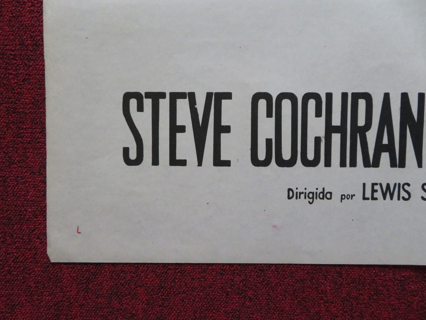 THE TANKS ARE COMING ARGENTINIAN POSTER STEVE COCHRAN PHILIP CAREY 1951 Rendezvous Cinema Movie posters