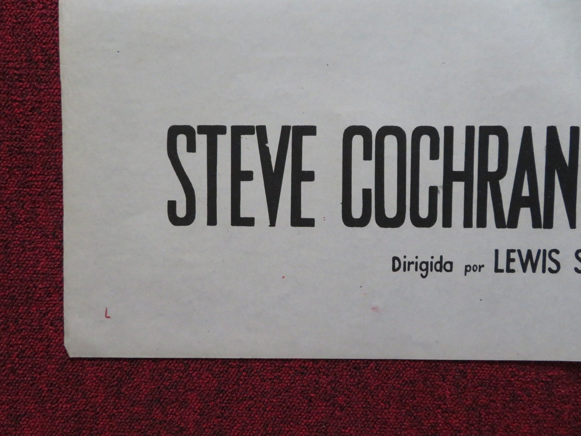 THE TANKS ARE COMING ARGENTINIAN POSTER STEVE COCHRAN PHILIP CAREY 1951 Rendezvous Cinema Movie posters