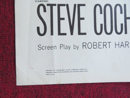 THE TANKS ARE COMING FOLDED US ONE SHEET POSTER STEVE COCHRAN PHILIP CAREY 1951 Rendezvous Cinema Movie posters