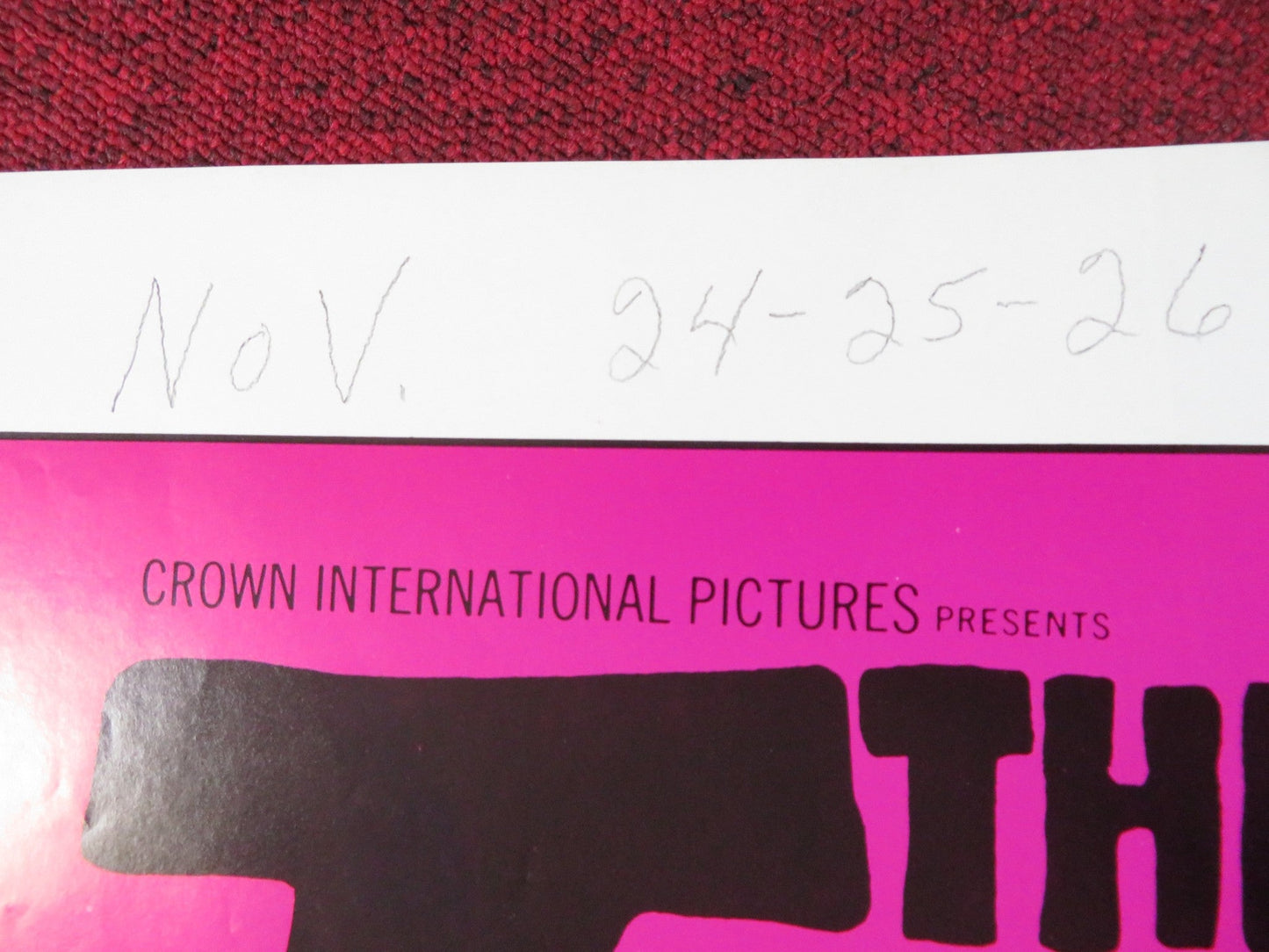 THE TEACHER FOLDED US ONE SHEET POSTER ANGEL TOMPKINS JAY NORTH 1974 Rendezvous Cinema Movie posters