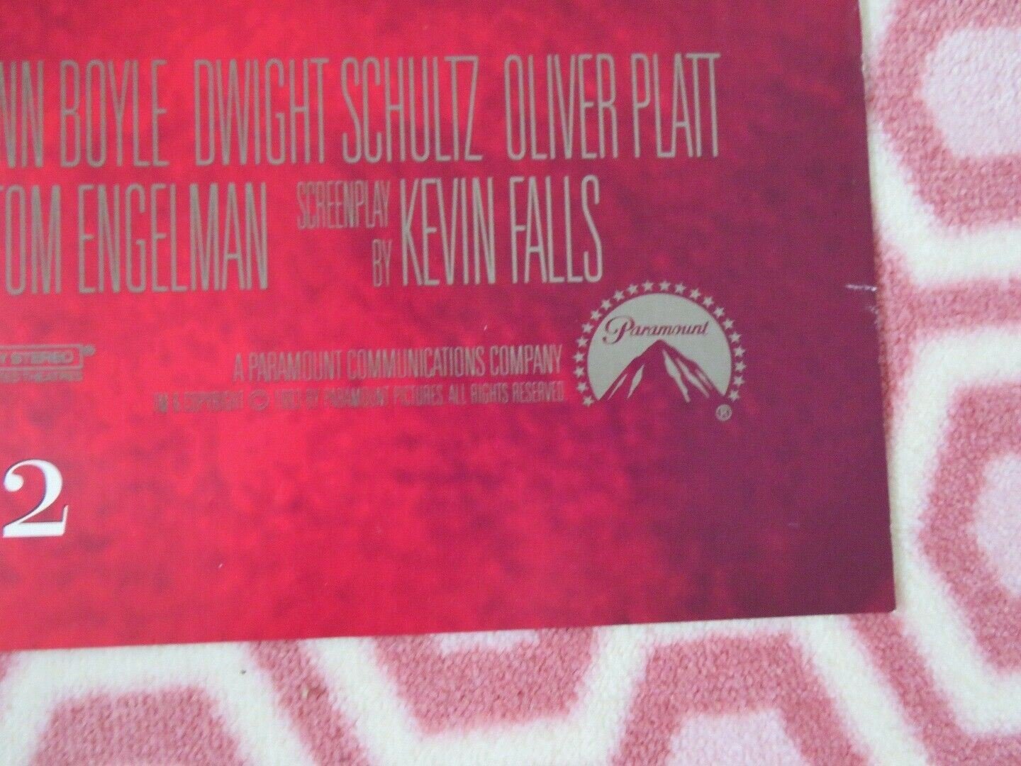 THE TEMP 1993 US ONE SHEET POSTER LARA FLYNN BOYLE TIMOTHY HUTTON RARE Rendezvous Cinema Movie posters