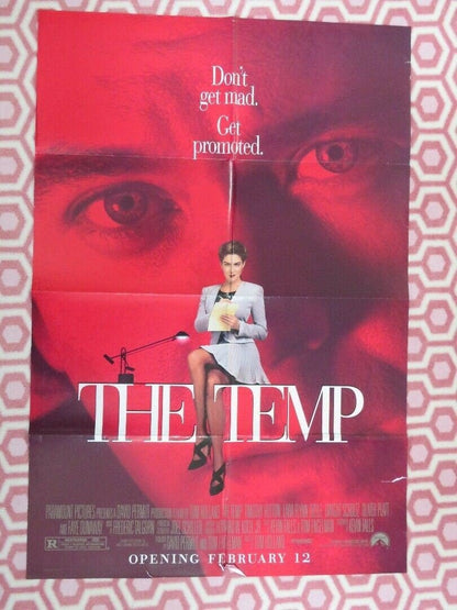 THE TEMP 1993 US ONE SHEET POSTER LARA FLYNN BOYLE TIMOTHY HUTTON RARE Rendezvous Cinema Movie posters