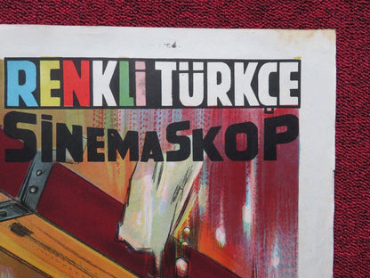 THE TEN GLADIATORS FOLDED TURKISH ONE SHEET POSTER ROGER BROWNE JOSE GECI 1963 Movie posters