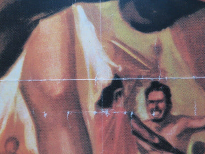 THE TEN GLADIATORS ITALIAN FOGLIO ROLLED POSTER ROGER BROWNE DAN VADIS 1963 Movie posters