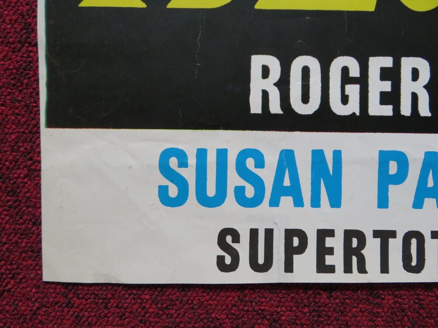 THE TEN GLADIATORS ITALIAN FOGLIO ROLLED POSTER ROGER BROWNE DAN VADIS 1963 Movie posters