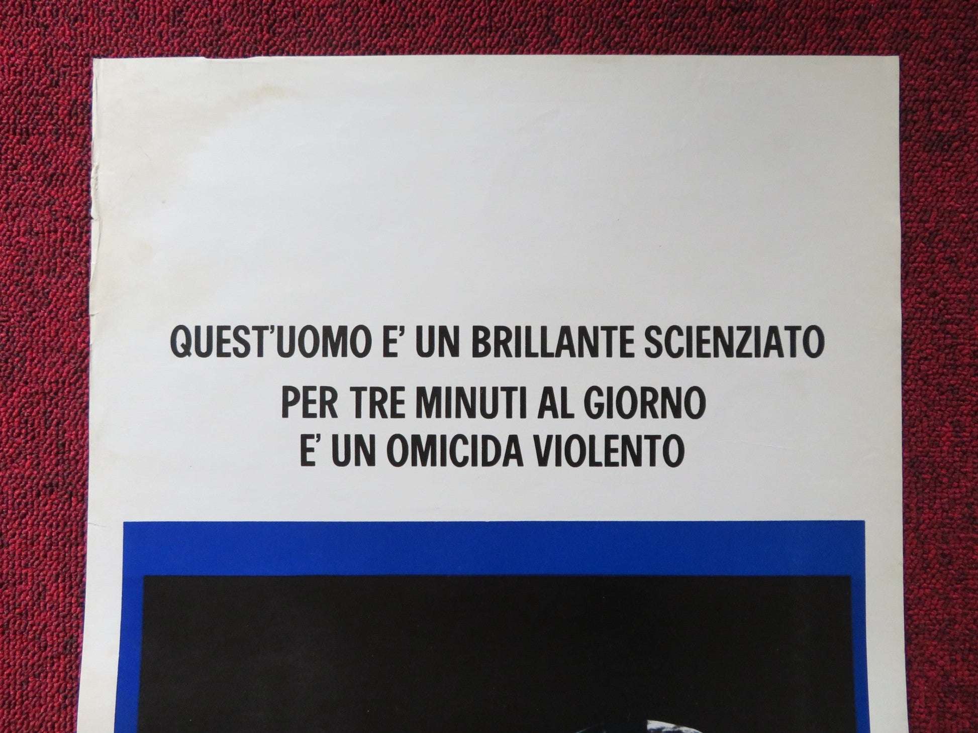 THE TERMINAL MAN ITALIAN LOCANDINA POSTER GEORGE SEGAL JOAN HACKETT 1975 Rendezvous Cinema Movie posters