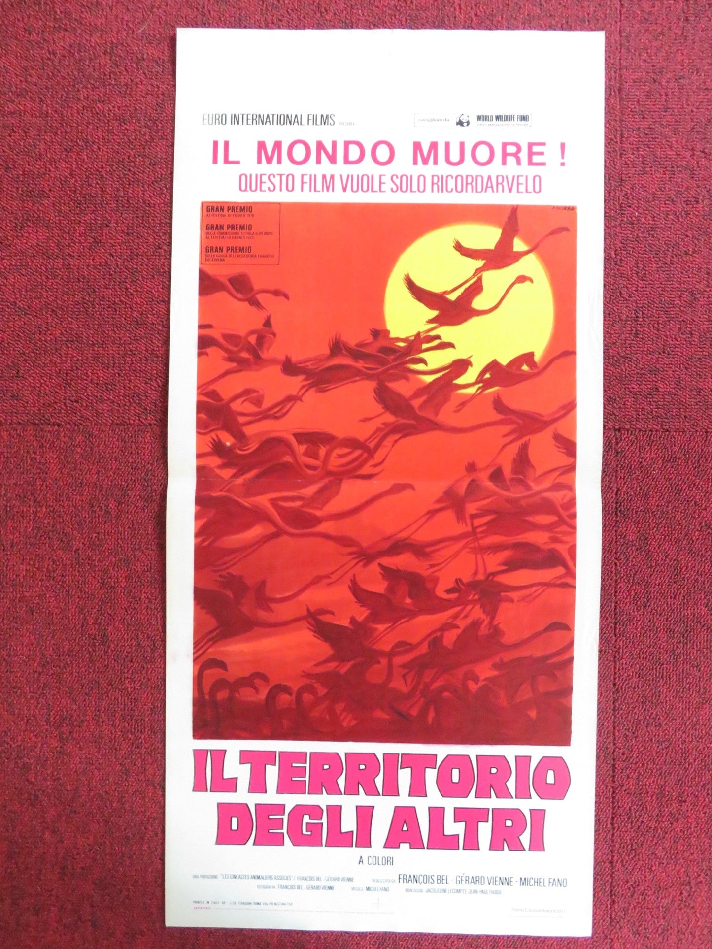 THE TERRITORY OF OTHERS ITALIAN LOCANDINA POSTER FRANCOIS BEL GERARD VIENNE 1971 Rendezvous Cinema Movie posters