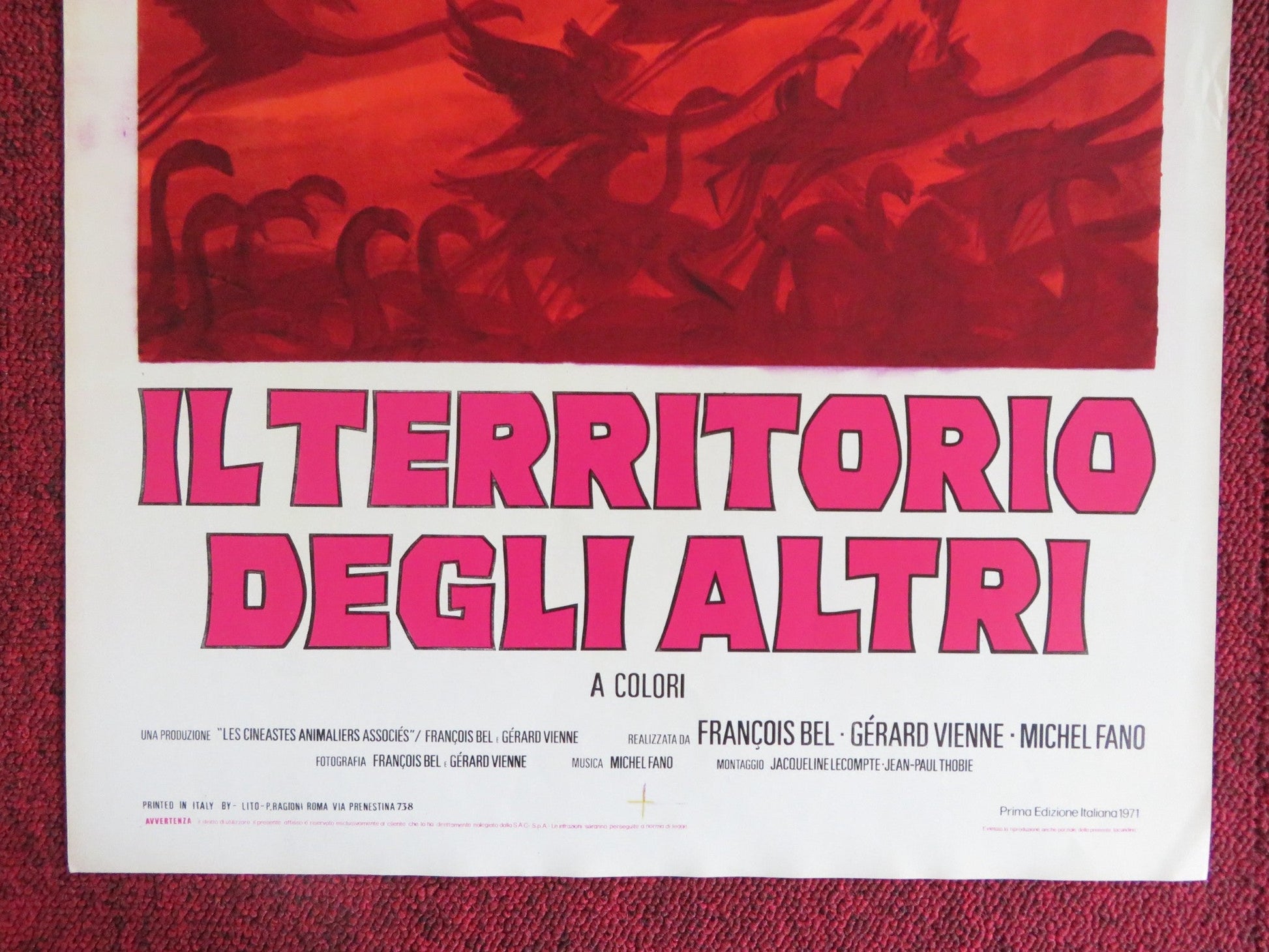 THE TERRITORY OF OTHERS ITALIAN LOCANDINA POSTER FRANCOIS BEL GERARD VIENNE 1971 Rendezvous Cinema Movie posters