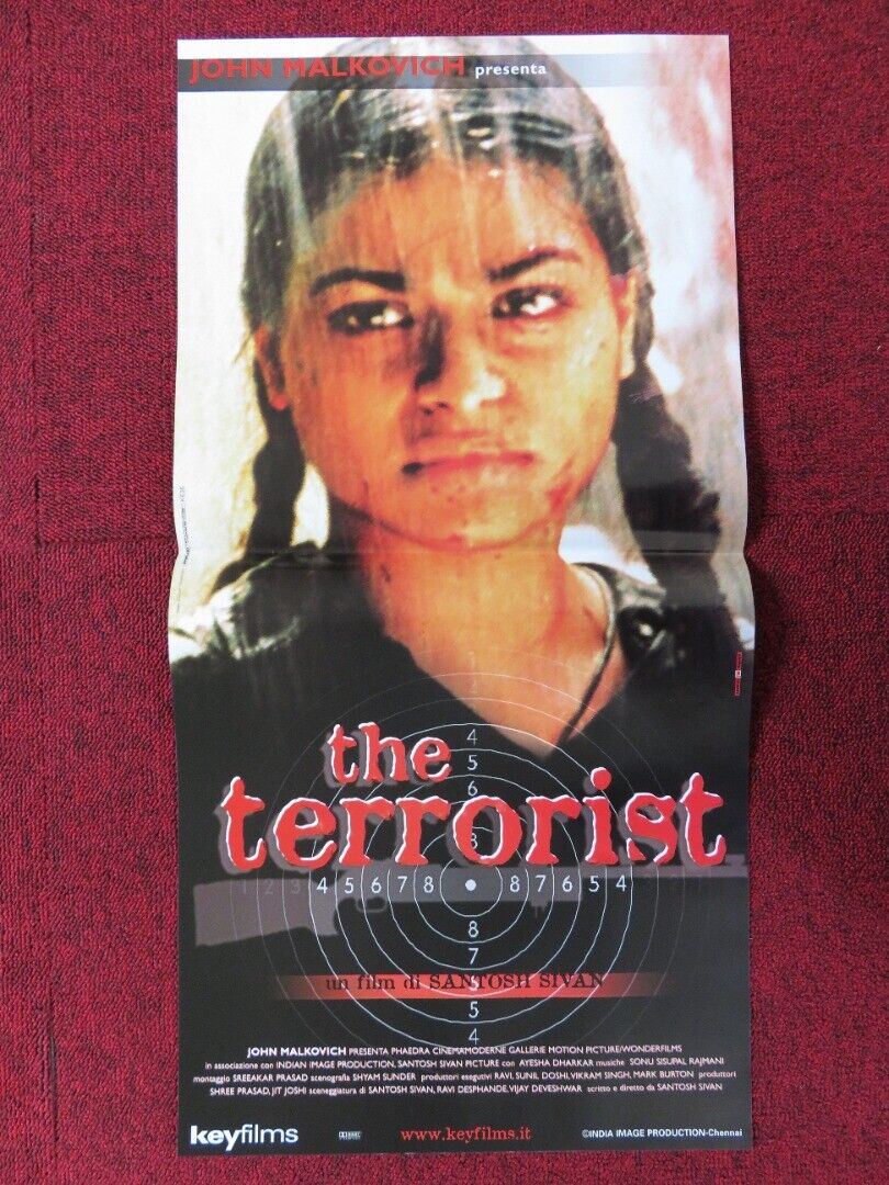 THE TERRORIST ITALIAN LOCANDINA (25"x12.5") POSTER SANTOSH SIVAN 1998 Movie posters