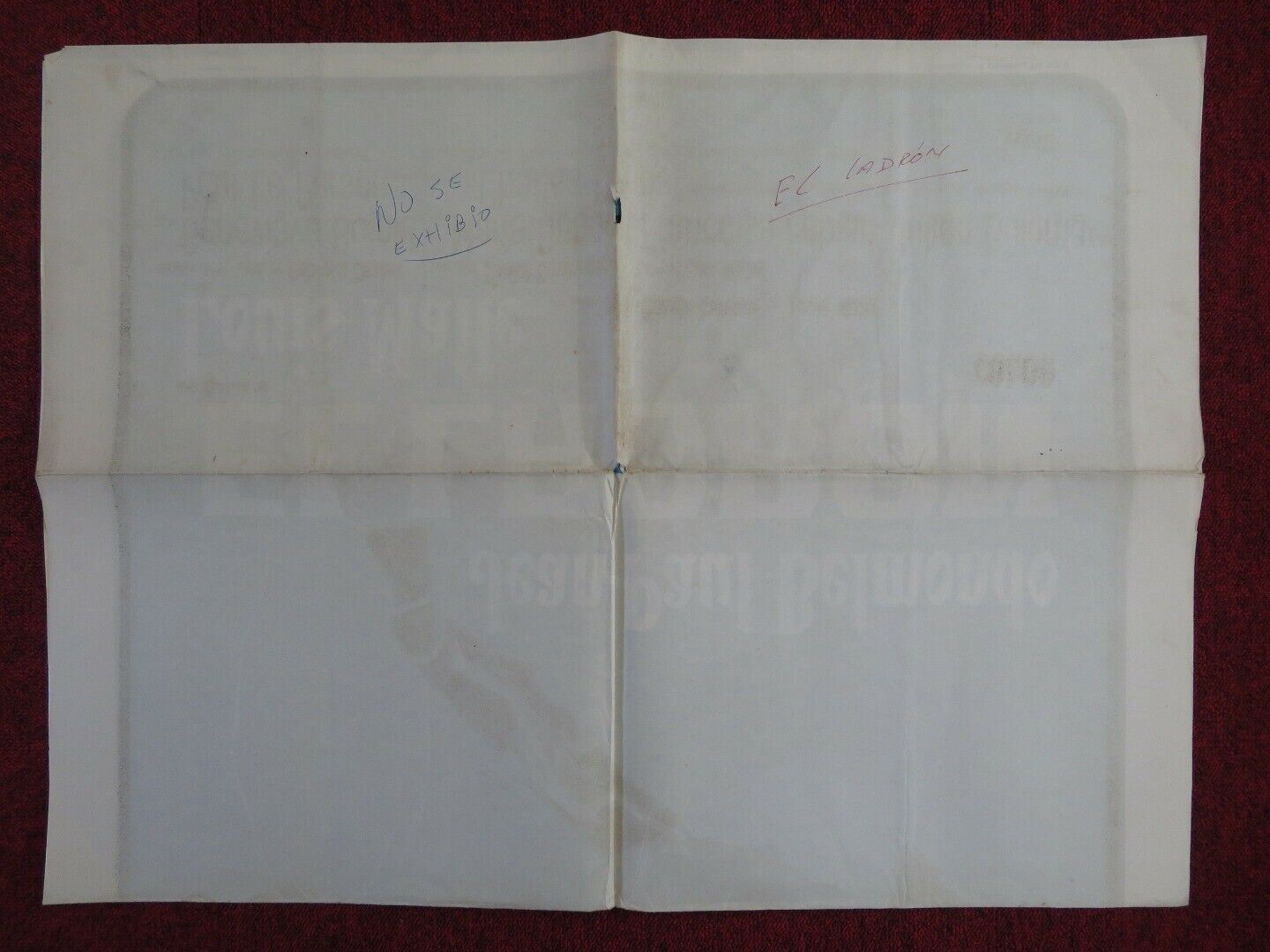 THE THIEF OF PARIS FOLDED ARGENTINA ONE SHEET POSTER JEAN PAUL BELMONDO 1967 Movie posters