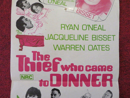 THE THIEF WHO CAME TO DINNER FOLDED AUSTRALIAN DAYBILL POSTER RYAN O'NEAL 1973 Movie posters