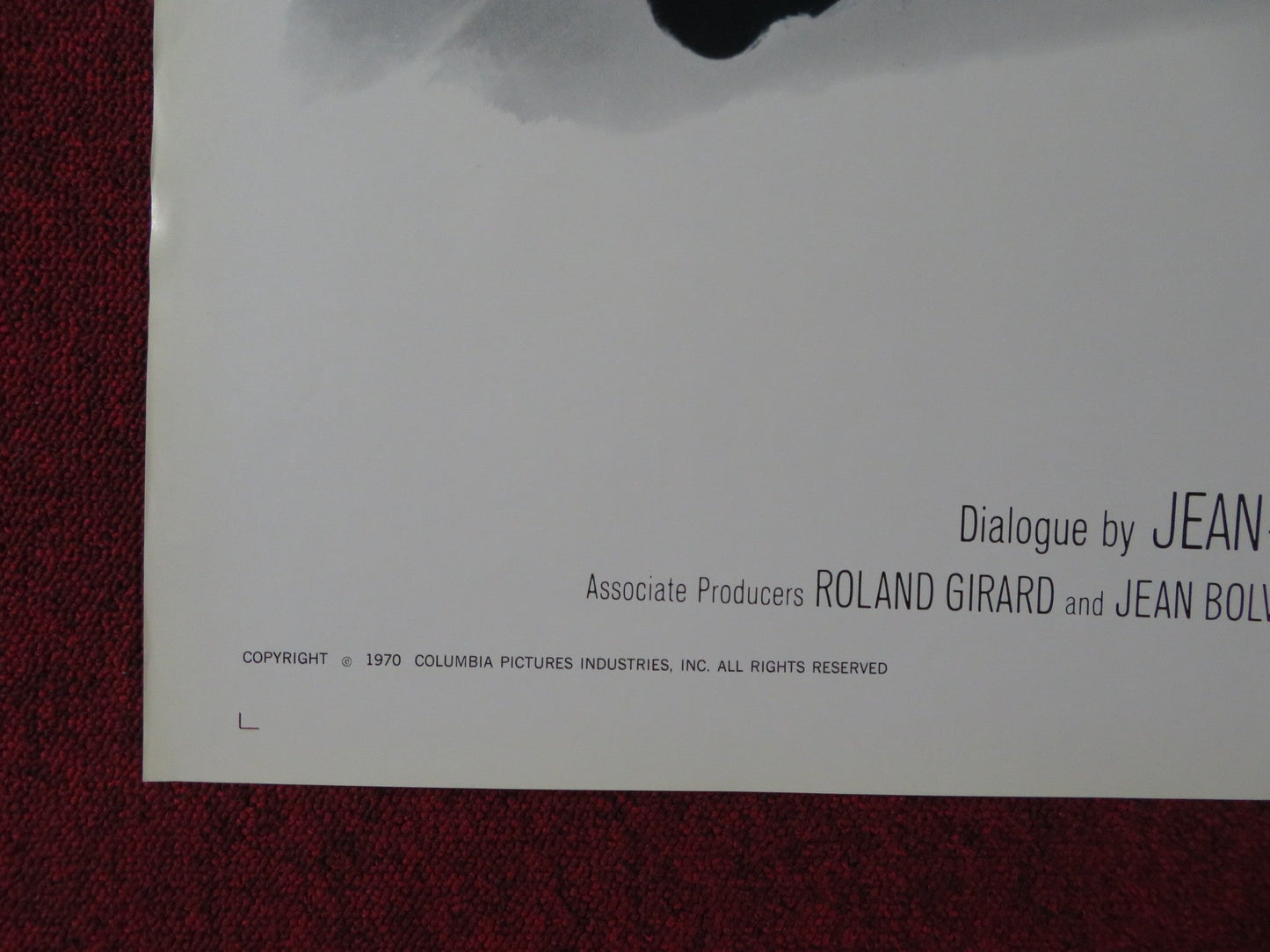 THE THINGS OF LIFE FOLDED US ONE SHEET POSTER ROMY SCHNEIDER M. PICCOLI 1970 Rendezvous Cinema Movie posters