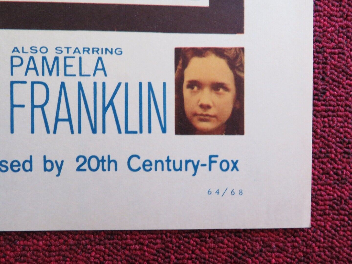 THE THIRD SECRET US HALF SHEET (22"x 28") POSTER STEPHEN BOYD 1964 Movie posters