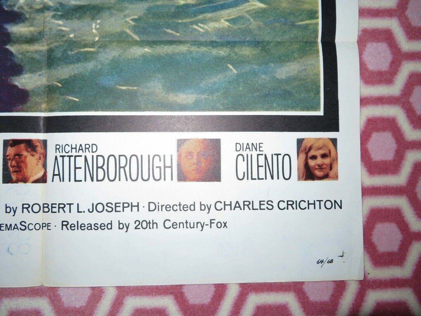 THE THIRD SECRET US ONE SHEET RE - RELEASED POSTER STEPHEN BOYD 1964 Rendezvous Cinema Movie posters