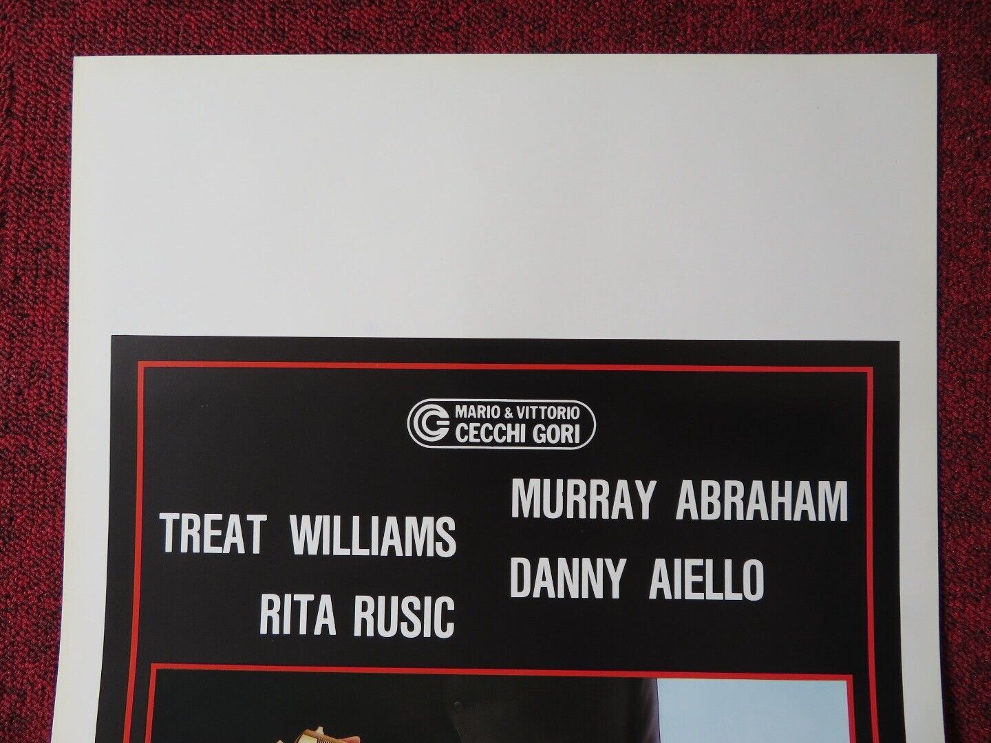 THE THIRD SOLUTION ITALIAN LOCANDINA (27.5"x13") POSTER TREAT WILLIAMS 1988 Movie posters