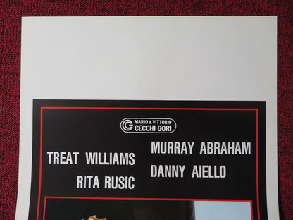 THE THIRD SOLUTION ITALIAN LOCANDINA (27.5"x13") POSTER TREAT WILLIAMS 1988 Movie posters