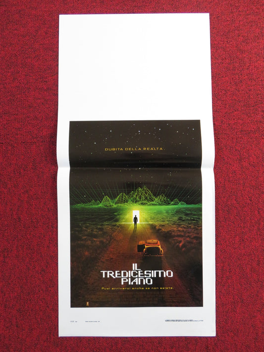 THE THIRTEENTH FLOOR ITALIAN LOCANDINA POSTER CRAIG BIERKO GRETCHEN MOL 1999 Rendezvous Cinema Movie posters