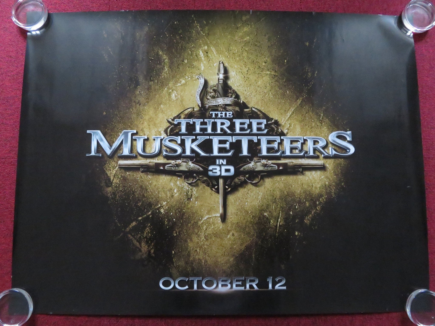 THE THREE MUSKETEERS UK QUAD (30"x 40") ROLLED POSTER CHARLIE SHEEN 1993 Rendezvous Cinema Movie posters