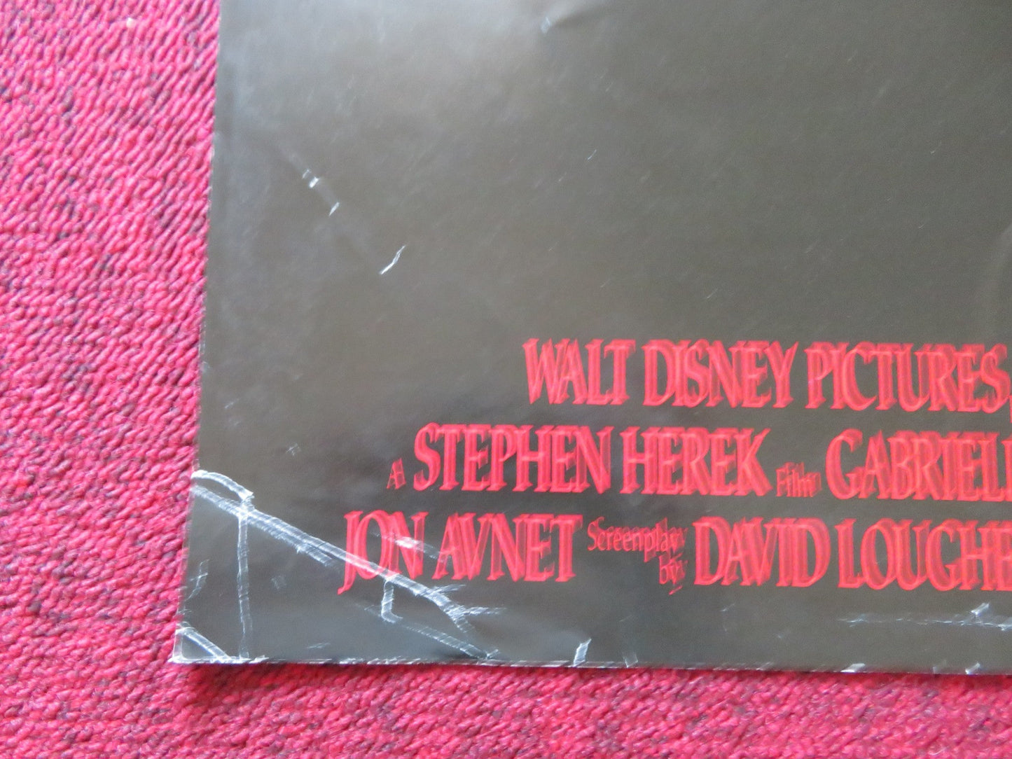 THE THREE MUSKETEERS UK QUAD POSTER FOLDED DISNEY KIEFER SUTHERLAND 1993 Rendezvous Cinema Movie posters