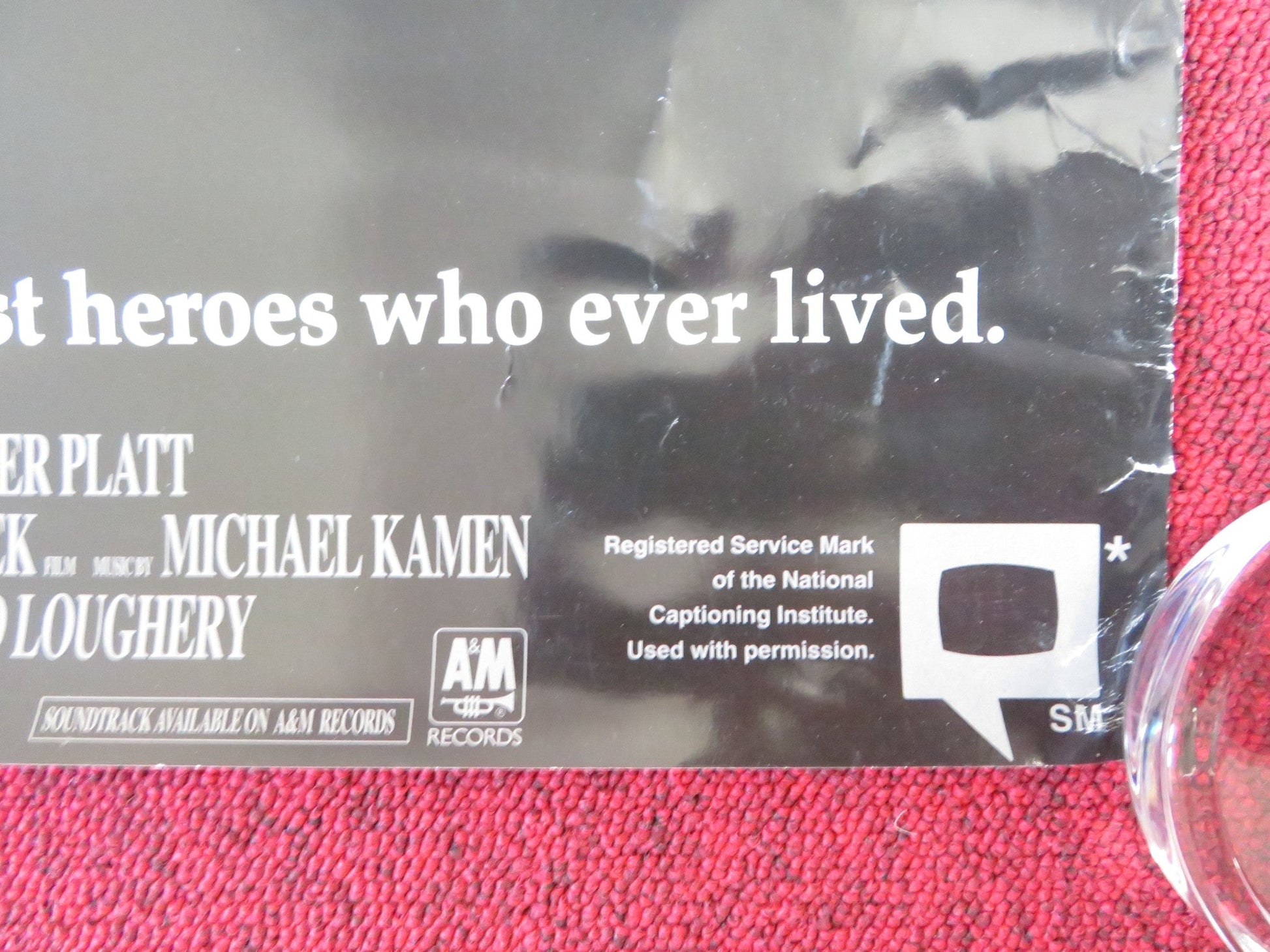 THE THREE MUSKETEERS VHS VIDEO POSTER ROLLED DISNEY C.SHEEN K. SUTHERLAND 1993 Rendezvous Cinema Movie posters
