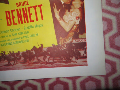 THE THREE OUTLAWS US ONE SHEET POSTER NEVILLE BRAND ALAN HALE 1956 Movie posters