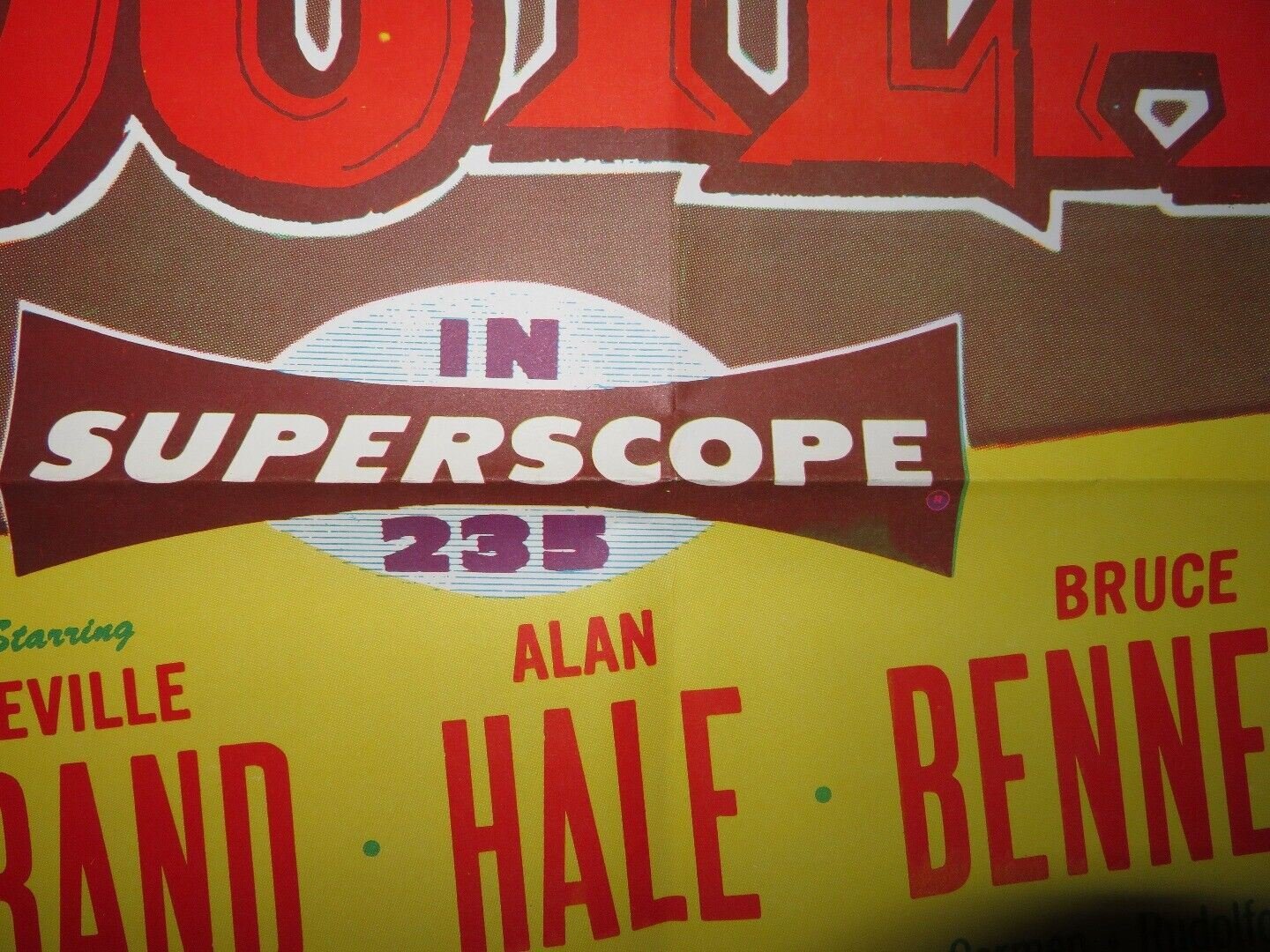 THE THREE OUTLAWS US ONE SHEET POSTER NEVILLE BRAND ALAN HALE 1956 Movie posters