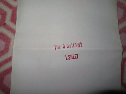 THE THREE OUTLAWS US ONE SHEET POSTER NEVILLE BRAND ALAN HALE 1956 Movie posters