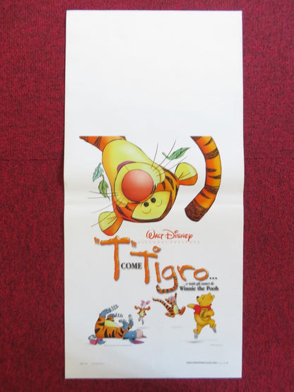 THE TIGGER MOVIE ITALIAN LOCANDINA POSTER JIM CUMMINGS NIKITA HOPKINS 2000 Rendezvous Cinema Movie posters