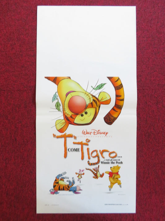 THE TIGGER MOVIE ITALIAN LOCANDINA POSTER JIM CUMMINGS NIKITA HOPKINS 2000 Rendezvous Cinema Movie posters