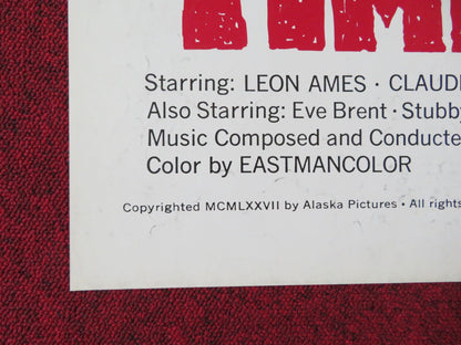 THE TIMBER TRAMPS FOLDED US ONE SHEET POSTER LEON AMES CLAUDE AKINS 1977 Rendezvous Cinema Movie posters