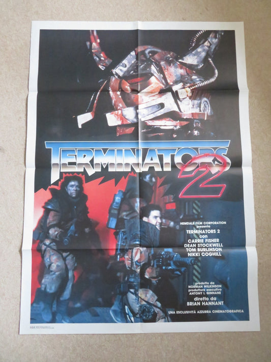 THE TIME GUARDIAN ITALIAN 2 FOGLIO POSTER CARRIE FISHER DEAN STOCKWELL 1987 Rendezvous Cinema Movie posters