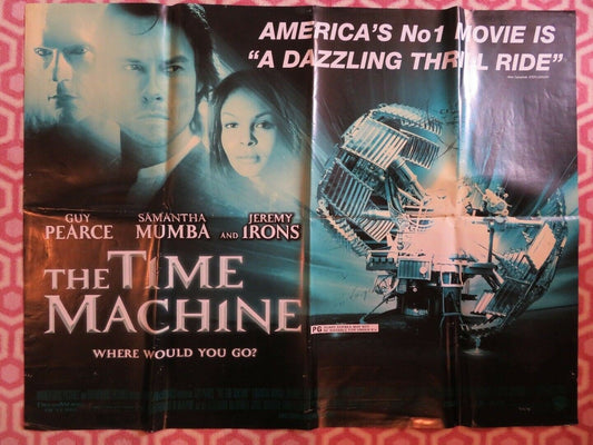 THE TIME MACHINE BRITISH QUAD (30"x 40") POSTER GUY PEARCE SAMANTHA MUMBA 2002 Movie posters