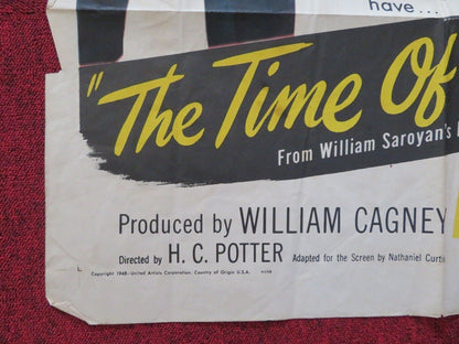 THE TIME OF YOUR LIFE FOLDED US ONE SHEET POSTER BRODERICK CRAWFRORD 1948 Movie posters
