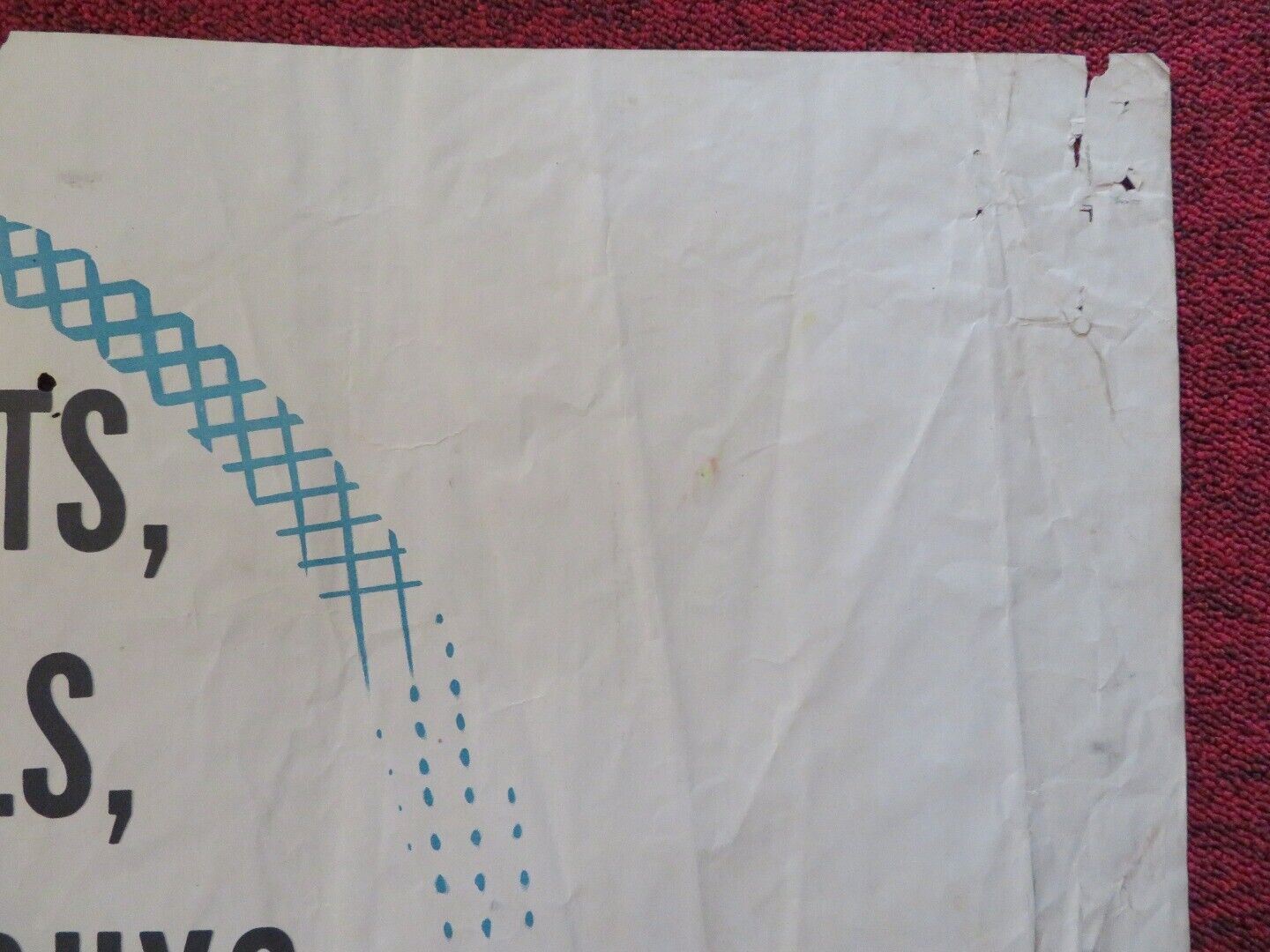 THE TIME OF YOUR LIFE FOLDED US ONE SHEET POSTER BRODERICK CRAWFRORD 1948 Movie posters