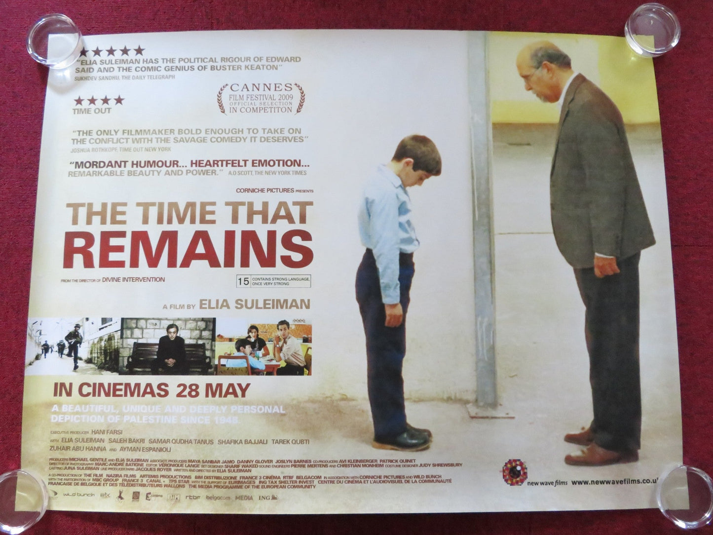 THE TIME THAT REMAINS UK QUAD (30"x 40") ROLLED POSTER MENASHE ROY ELIA SULEIMAN Rendezvous Cinema Movie posters