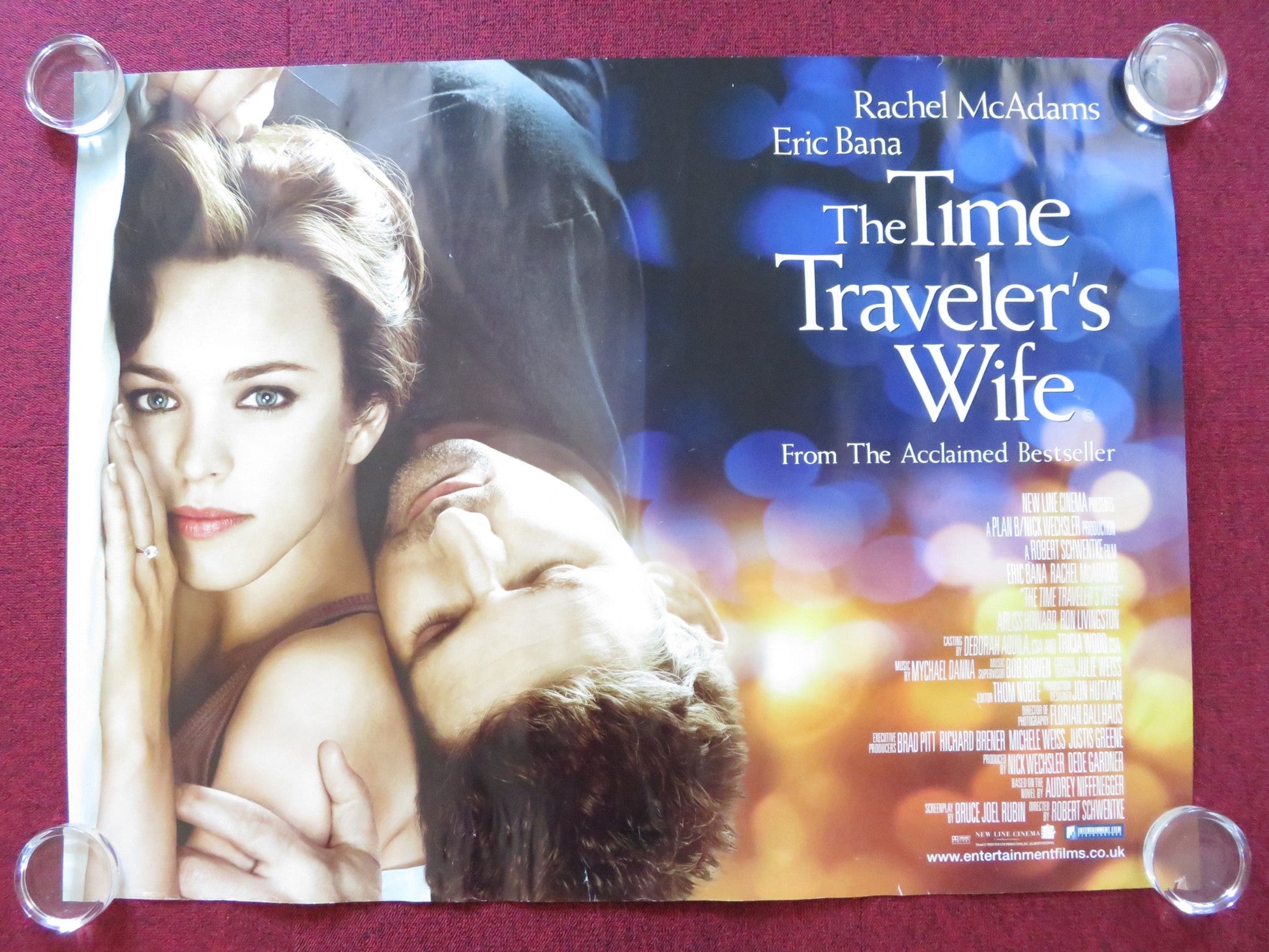 THE TIME TRAVELER'S WIFE UK QUAD (30"x 40") ROLLED POSTER ERIC BANA 2009 Rendezvous Cinema Movie posters