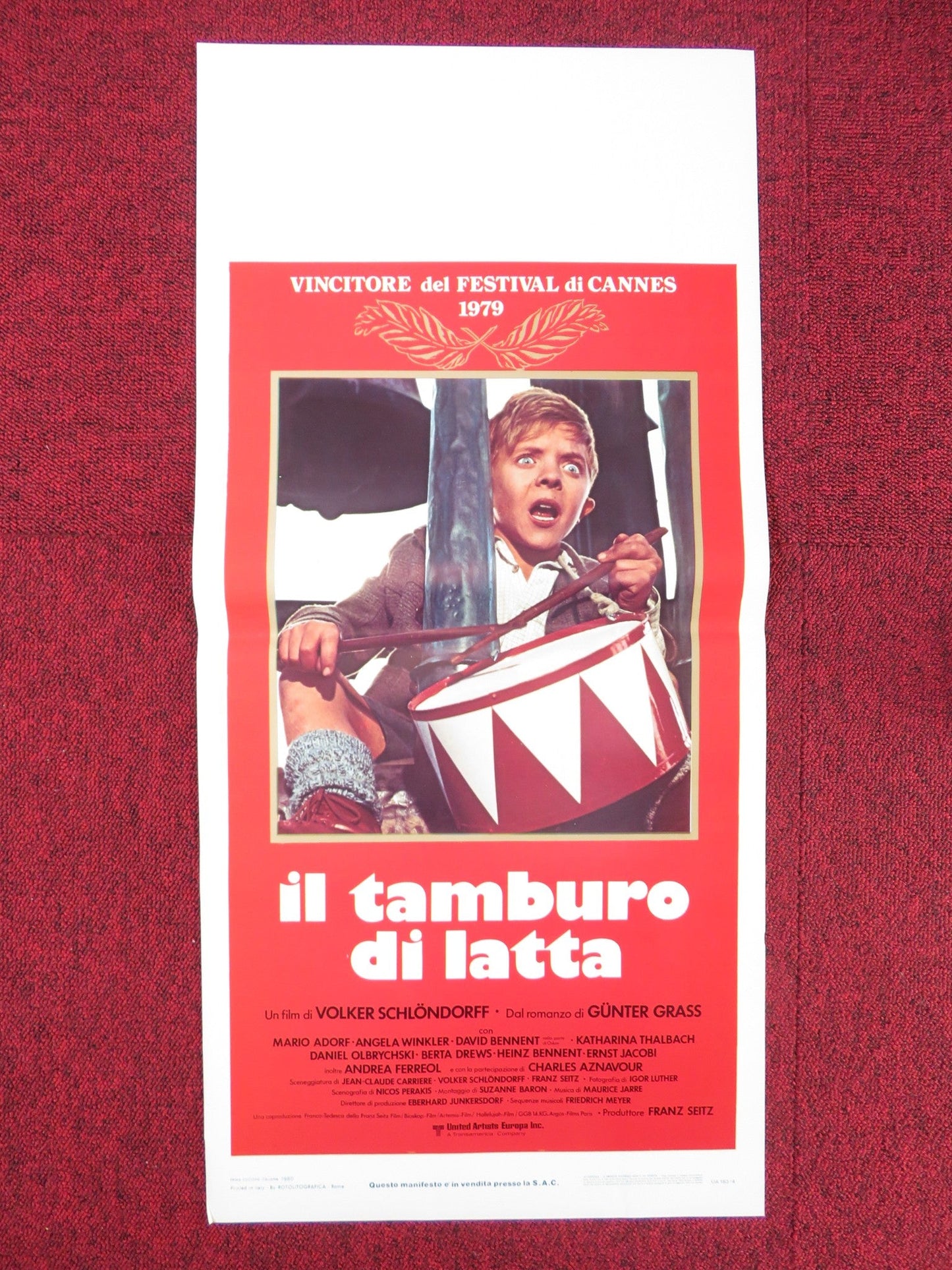 THE TIN DRUM ITALIAN LOCANDINA POSTER MARIO ADORF ANGELA WINKLER 1980 Rendezvous Cinema Movie posters