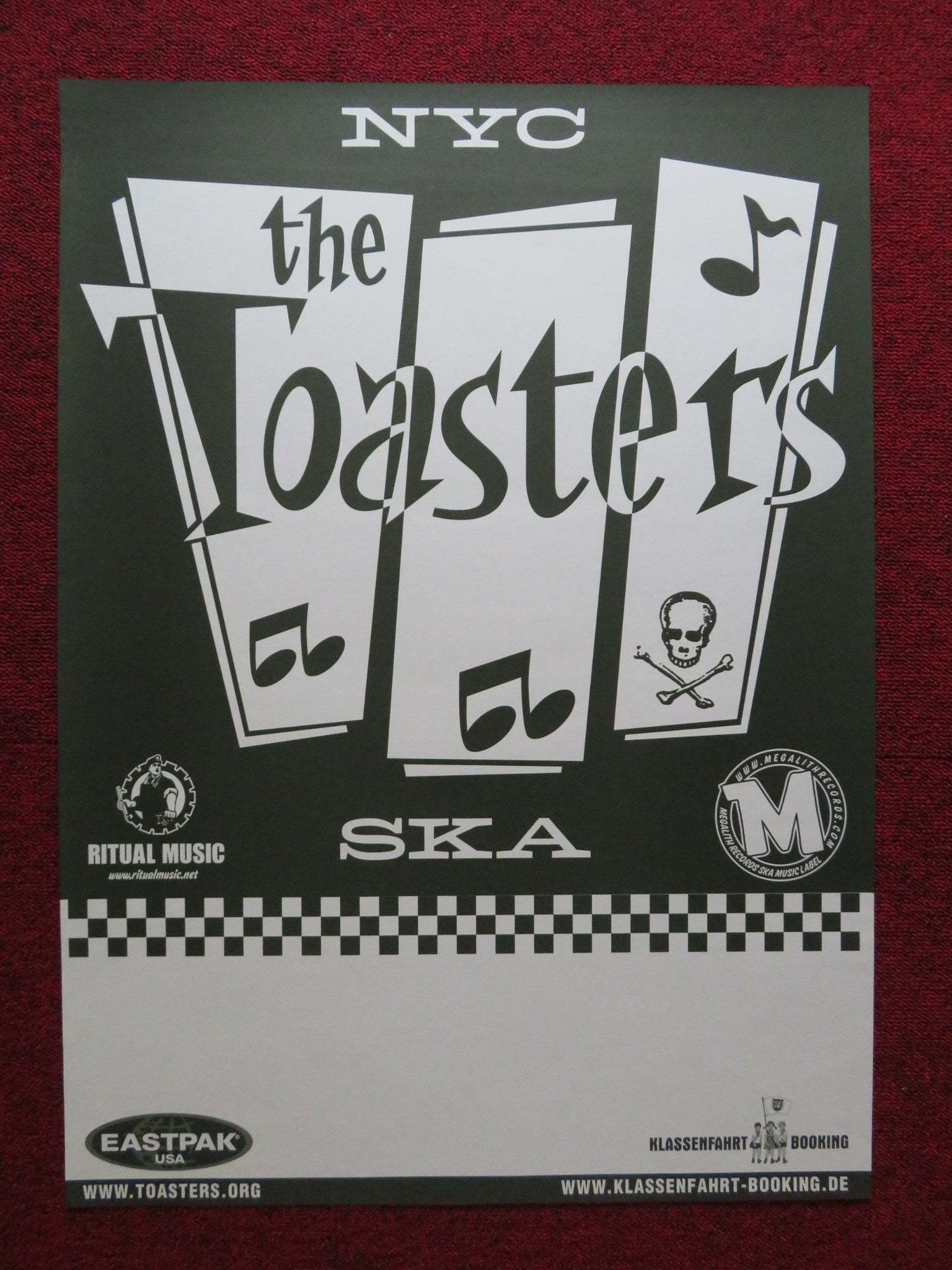 THE TOASTERS BAND POSTER GERMAN MUSIC POSTER 2000S – Rendezvous Cinema