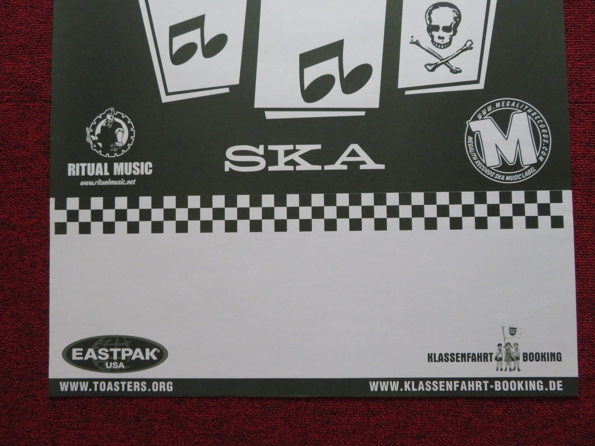 THE TOASTERS BAND POSTER GERMAN MUSIC POSTER 2000S Rendezvous Cinema Movie posters