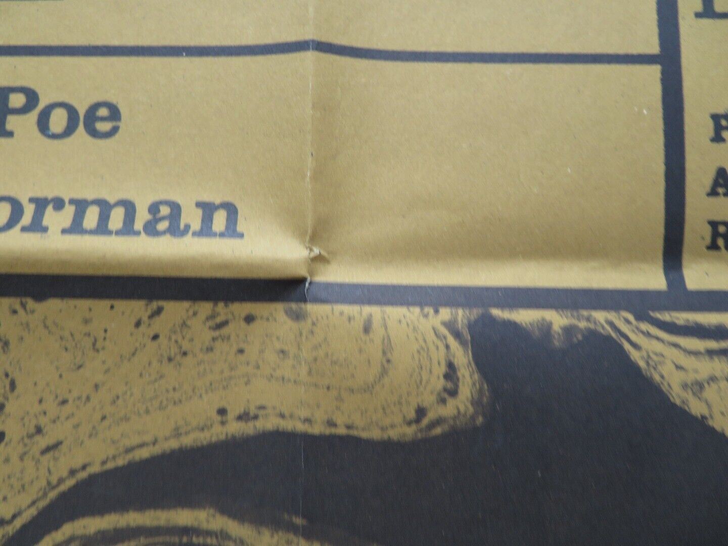 THE TOMB OF LIGEIA FOLDED POLISH ONE SHEET 23" X 33" POSTER VINCENT PRICE 1964 - Rendezvous Cinema