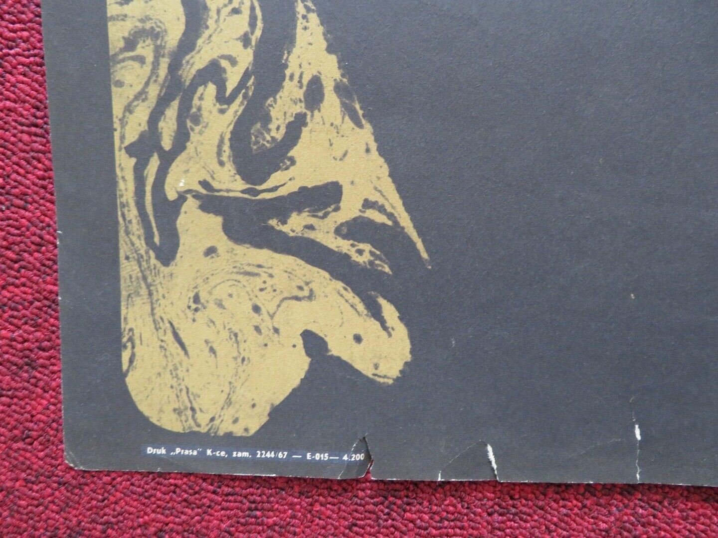 THE TOMB OF LIGEIA FOLDED POLISH ONE SHEET 23" X 33" POSTER VINCENT PRICE 1964 - Rendezvous Cinema